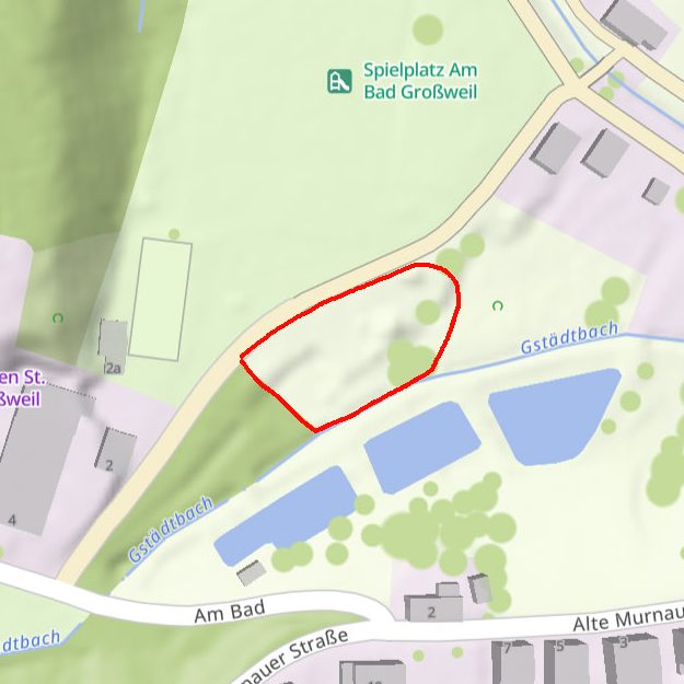 Platz für den Pumptrack Bauplatz beim Freizeitheim